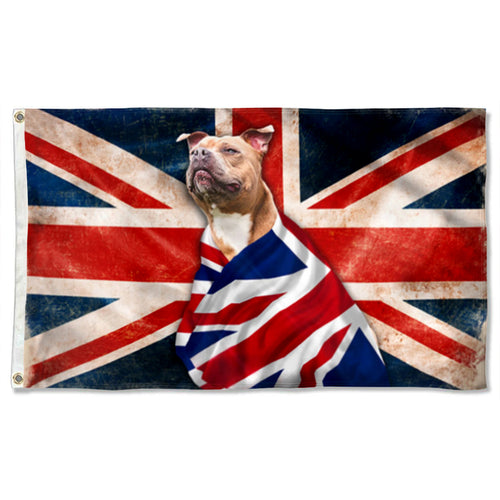 Fyon Staffordshire Bull Terrier Patriotic Dog Flag 41430 Indoor and outdoor banner