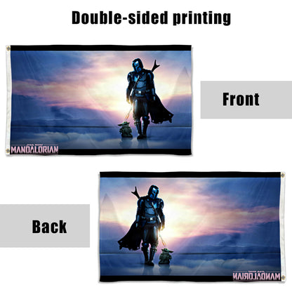 Fyon Star Wars The Mandalorian Poster Flag Banner