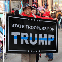 Fyon State Troopers For Trump USA Flag Banner