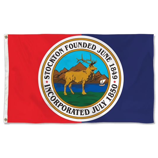 Fyon Stockton, California Flag Banner