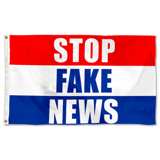 Fyon Stop Fake News Flag  Indoor and Outdoor Banner