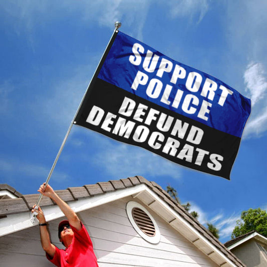 Fyon Support Police Defund Desantis Flag Indoor and Outdoor Banner