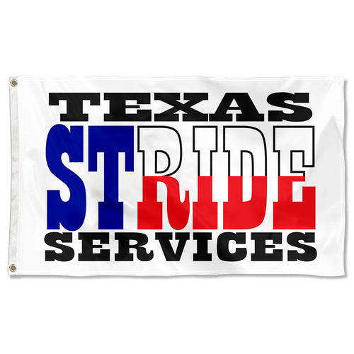 Fyon TEXAS STRIDE SERVICES Flag Indoor and outdoor banner