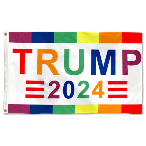 Fyon TRUMP 2024 Rainbow Flag Banner