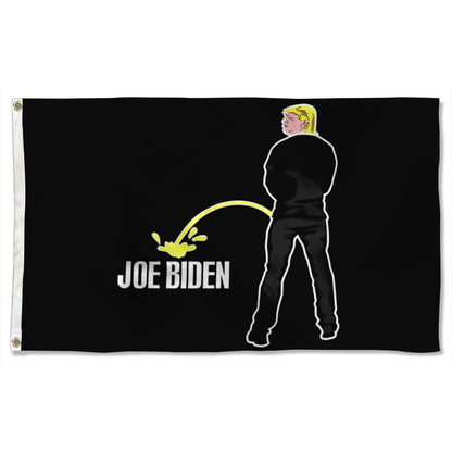 Fyon TRUMP PISS ON JOE BIDEN HARRIS Flag Banner