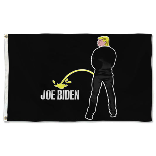 Fyon TRUMP PISS ON JOE BIDEN HARRIS Flag Banner