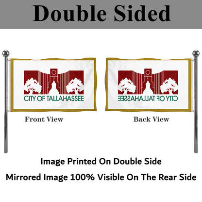 Fyon Tallahassee, Florida flag(City Hall Silhouette Flag,used 1986-2002) flag  Banner