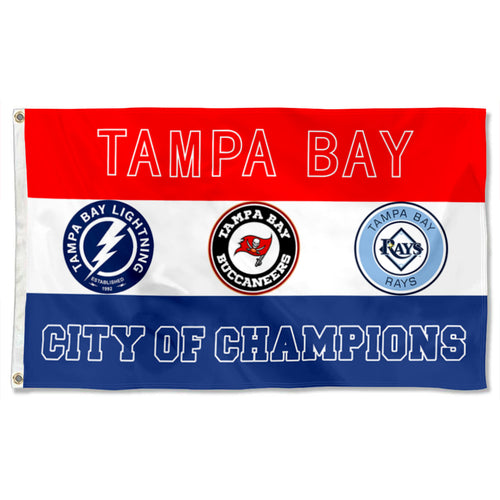 Fyon Tampa Bay Buccaneers Lightning Bay Rays Flag Banner
