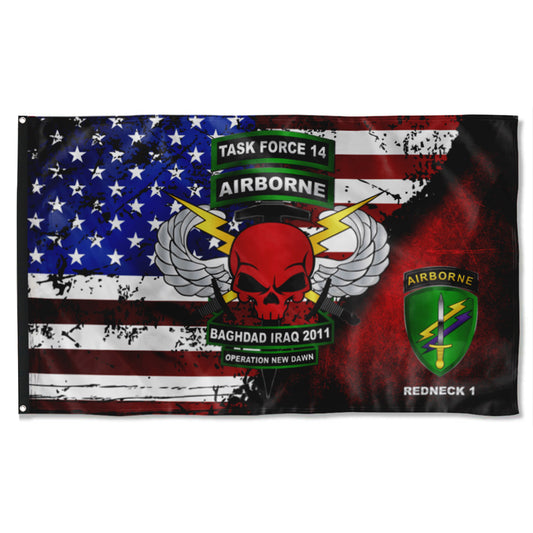 Fyon Task Force 24th Star & Stripes Flag  Indoor and outdoor banner