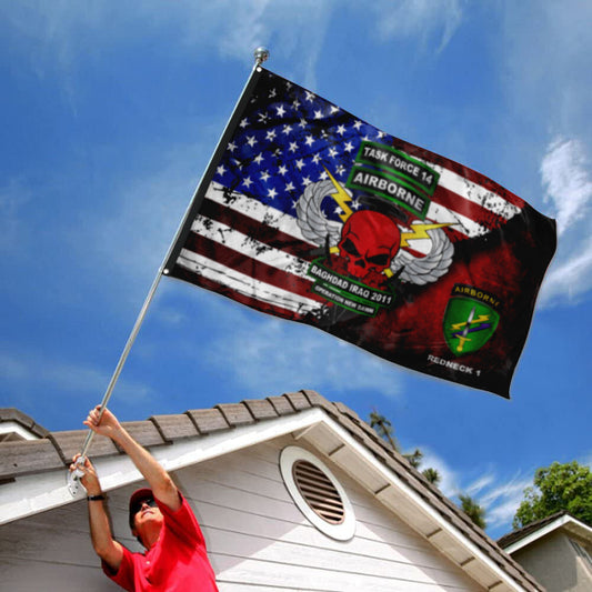 Fyon Task Force 24th Star & Stripes Flag  Indoor and outdoor banner