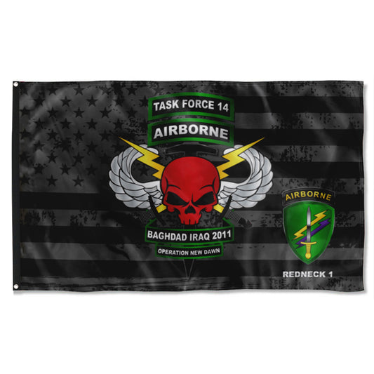 Fyon Task Force 24th Subdued Star & Stripes Flag  Indoor and outdoor banner