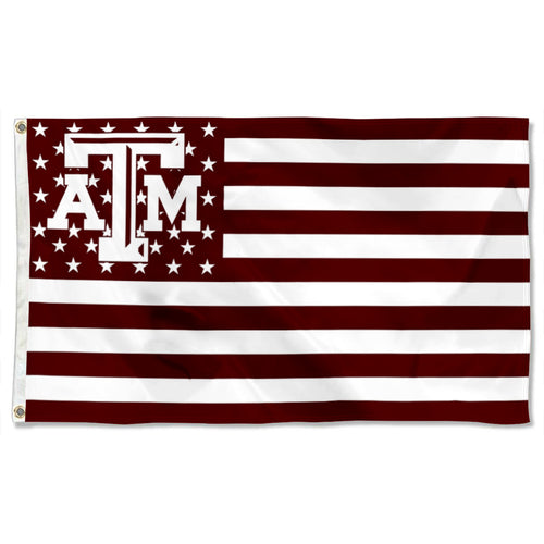 Fyon Texas A&M Aggies Stars and Stripes Flag Banner