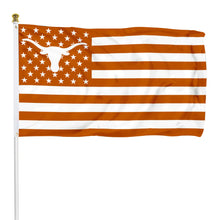 Fyon Texas Longhorn Stars and Stripes Flag Banner