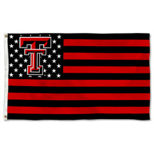 Fyon Texas Tech Red Raiders Stars and Stripes Flag Banner