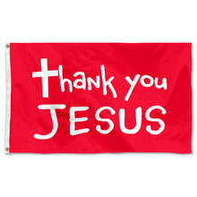 Fyon Thank You JESUS Flag Banner Red Indoor and outdoor banner