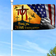 Fyon Thank You Jesus For Everything and Everyone Flag 41314 Indoor and outdoor banner