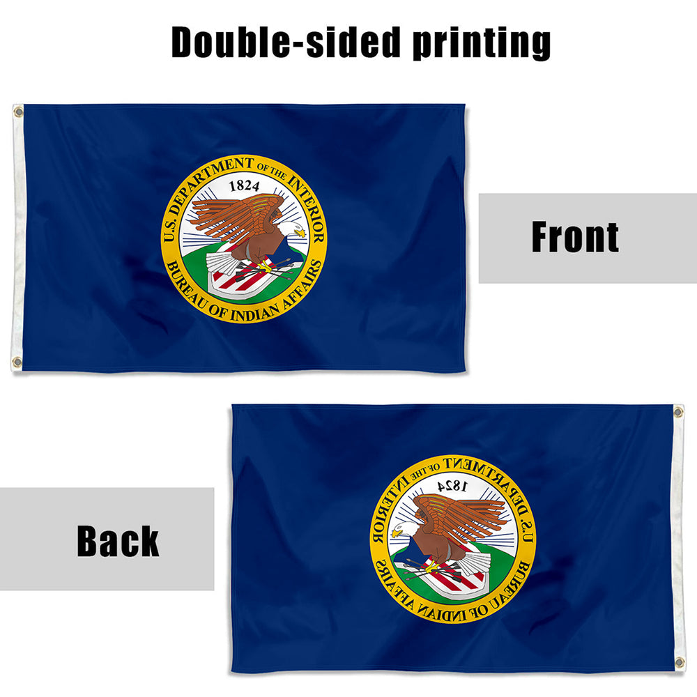 Fyon The Bureau of Indian Affairs Flag  Indoor and Outdoor Banner