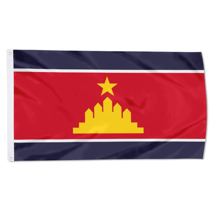 Fyon The Federal Republic of Indochina 1992 Flag Indoor and outdoor banner