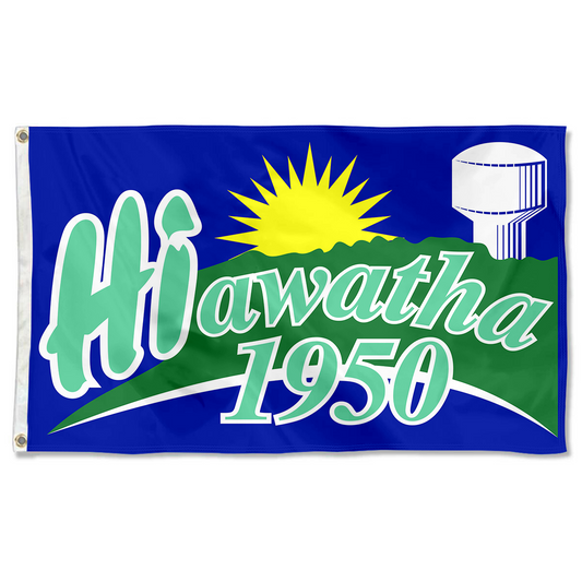 Fyon The Hiawatha, Iowa flag  Banner