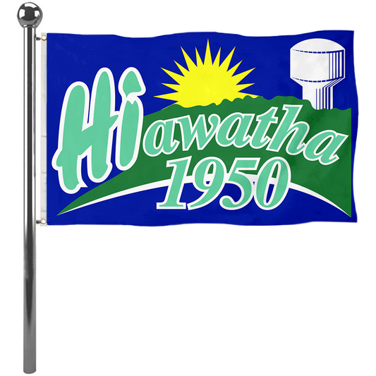 Fyon The Hiawatha, Iowa flag  Banner