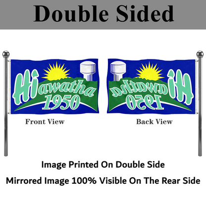 Fyon The Hiawatha, Iowa flag  Banner