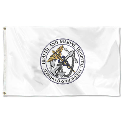 Fyon The Marine Hospital Service Flag Banner White