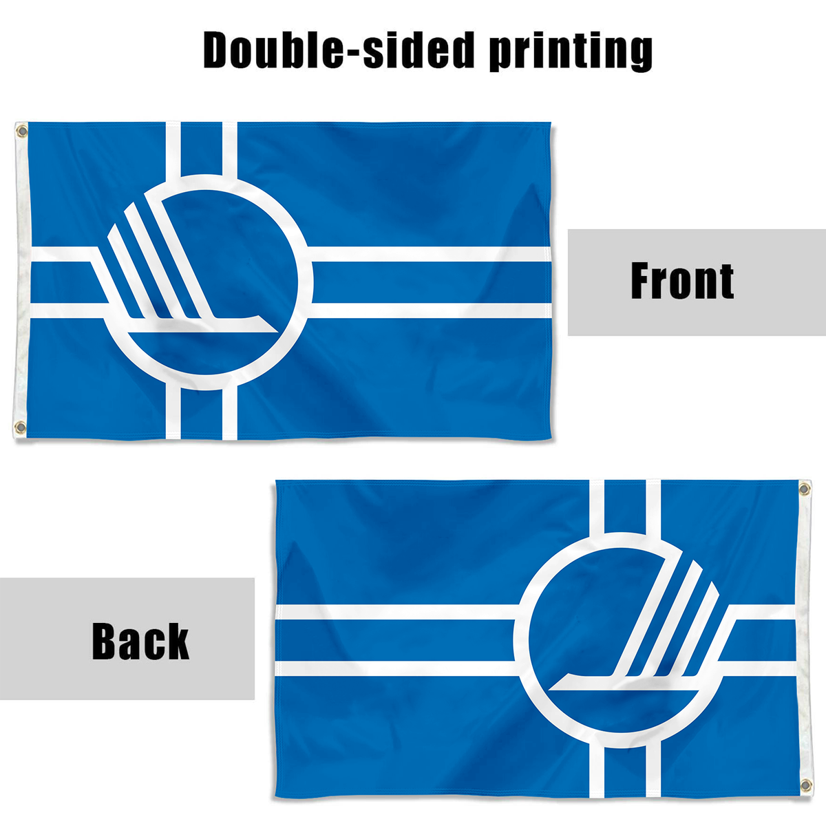 Fyon The Nordic Council Flag Indoor and outdoor banner Blue 02