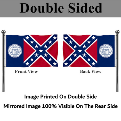 Fyon The United States Georgia(1956–2001) Flag Banner