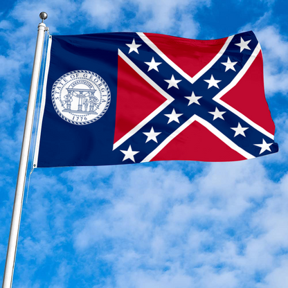 Fyon The United States Georgia(1956–2001) Flag Banner