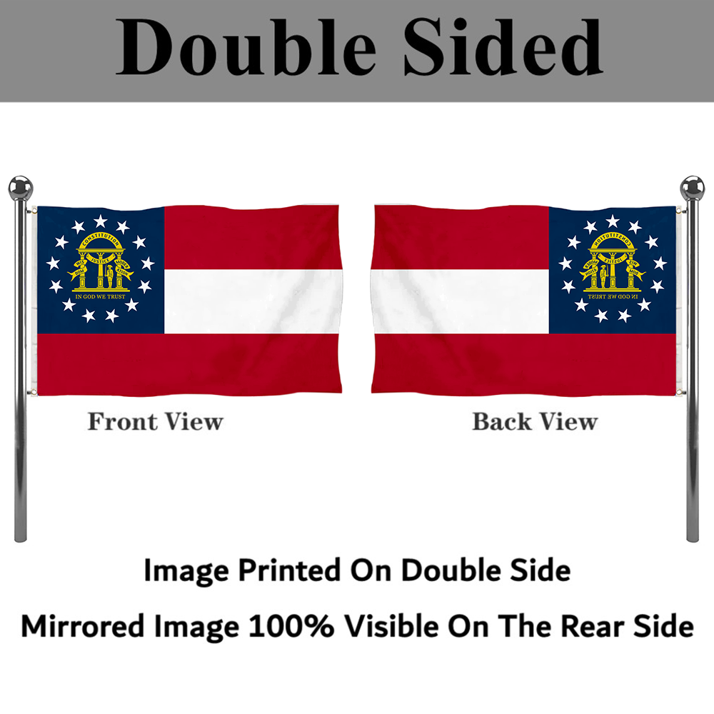 Fyon The United States Georgia (U.S._state) Flag Banner
