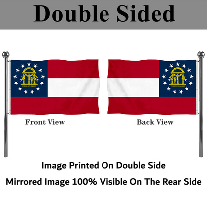 Fyon The United States Georgia (U.S._state) Flag Banner