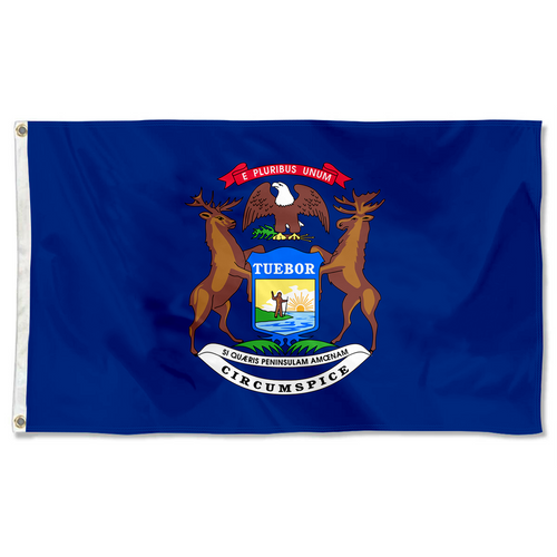 Fyon The United States Michigan Flag Banner