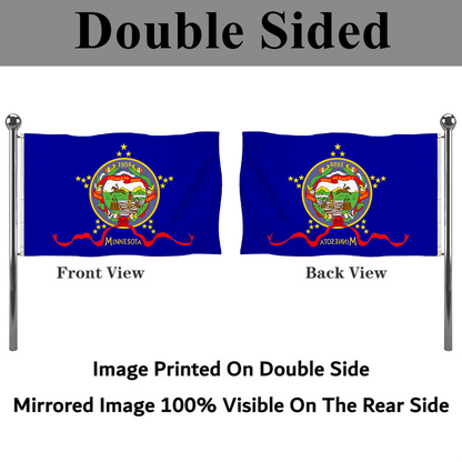 Fyon The United States Minnesota (reverse, February 28, 1893 – August 1957) Flag  Banner