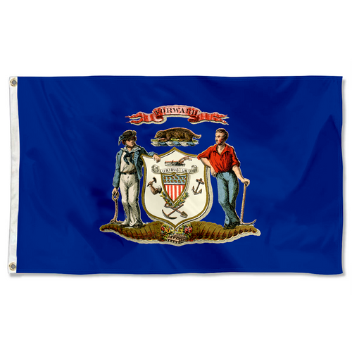 Fyon The United States Wisconsin(1866–1913) Flag Banner