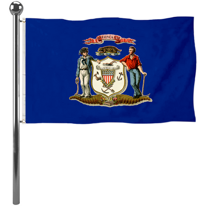 Fyon The United States Wisconsin(1866–1913) Flag Banner