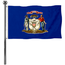 Fyon The United States Wisconsin(1866–1913) Flag Banner