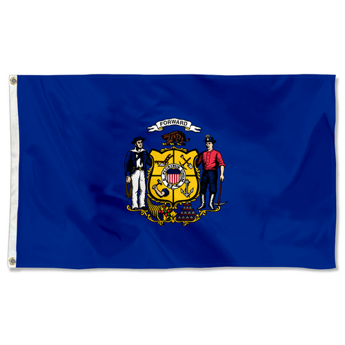 Fyon The United States Wisconsin(1913–1981) Flag Banner