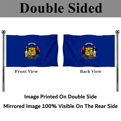 Fyon The United States Wisconsin(1913–1981) Flag Banner