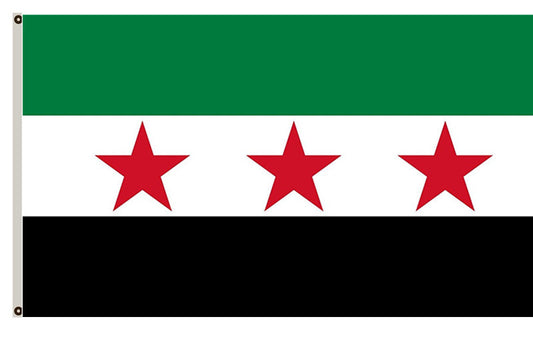 The Syrian Independence flag landscape flag