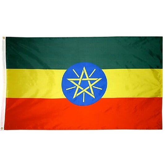 The current Flag of Ethiopia Flag Indoor and outdoor banner
