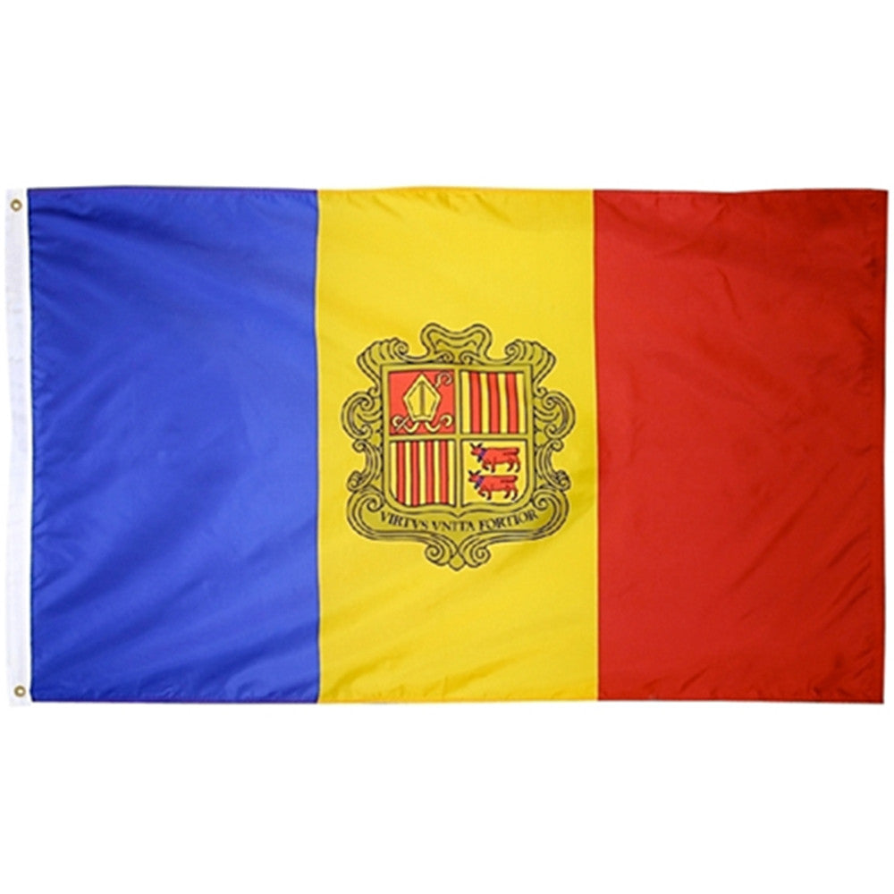 The national flag of Andorra Flag Indoor and outdoor banner