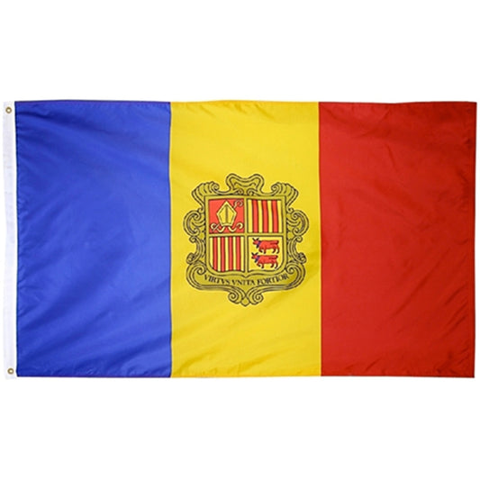 The national flag of Andorra Flag Indoor and outdoor banner