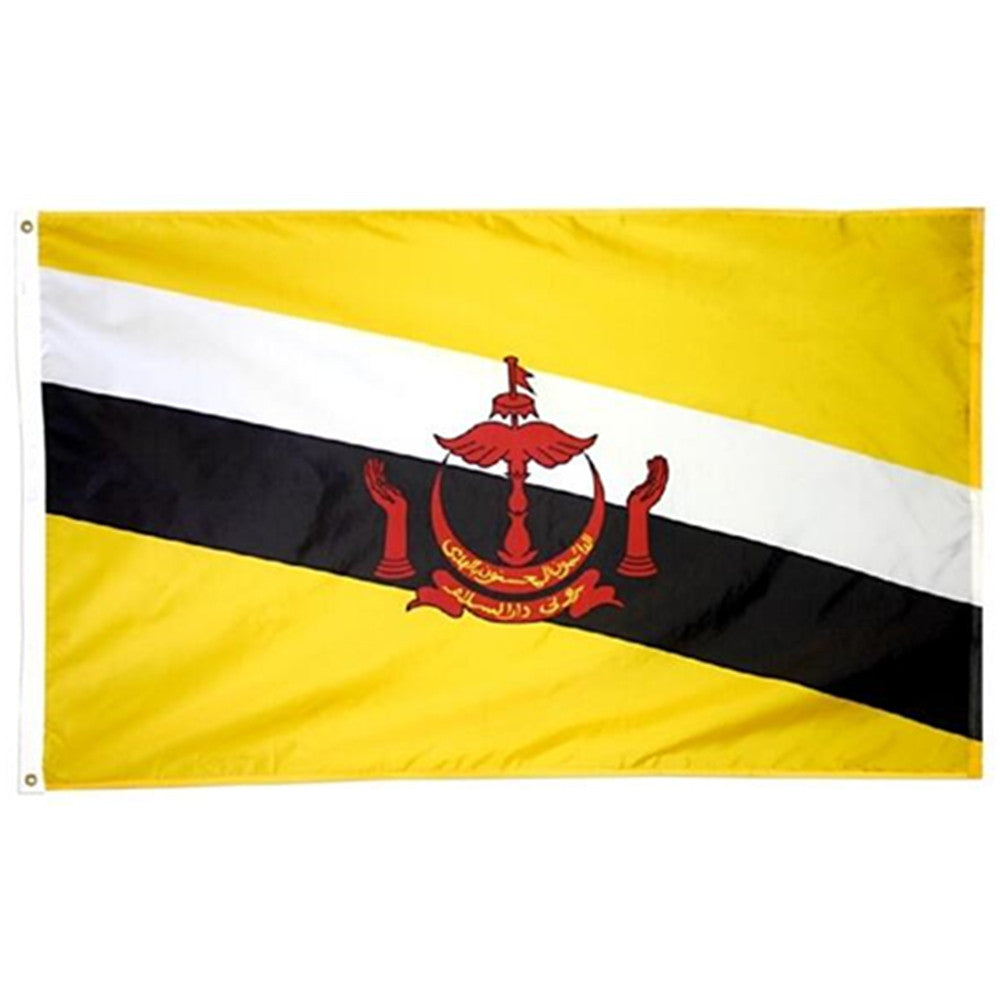 The national flag of Brunei Flag Indoor and outdoor banner