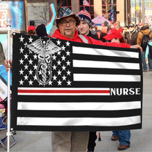 Fyon Thin Red Line Nurse Flag 41815 Indoor and outdoor banner