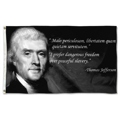 Fyon Thomas Jefferson Flag Indoor and Outdoor Banner