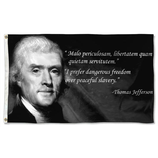 Fyon Thomas Jefferson Flag Indoor and Outdoor Banner