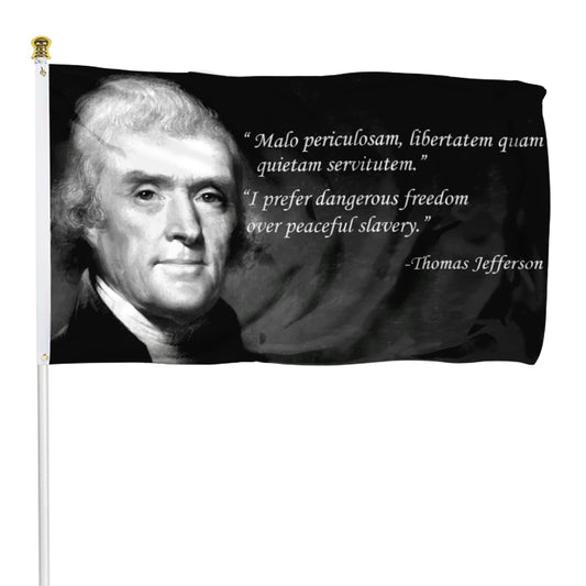 Fyon Thomas Jefferson Flag Indoor and Outdoor Banner