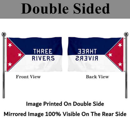 Fyon Three Rivers, Michigan flag Banner
