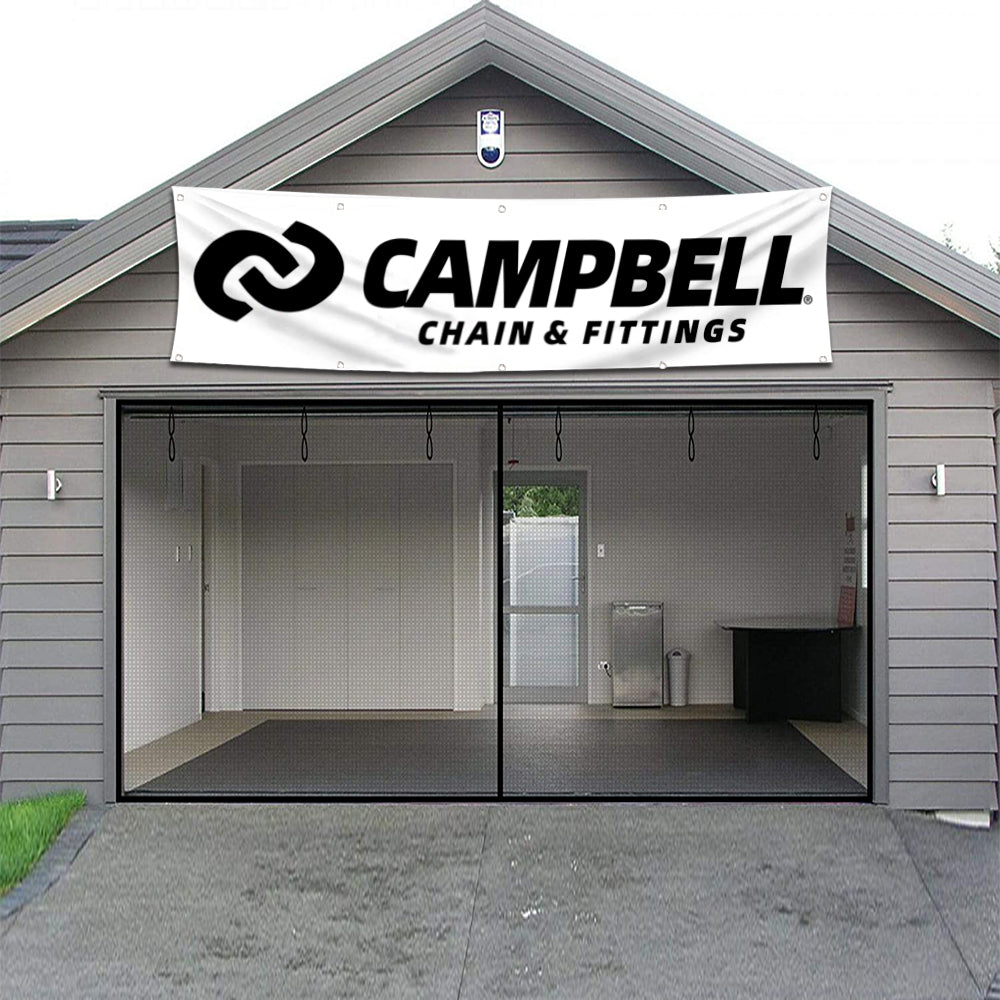 Fyon Tools Garage Shop Decor Banner Works for Campbell Flag 2x8 Feet