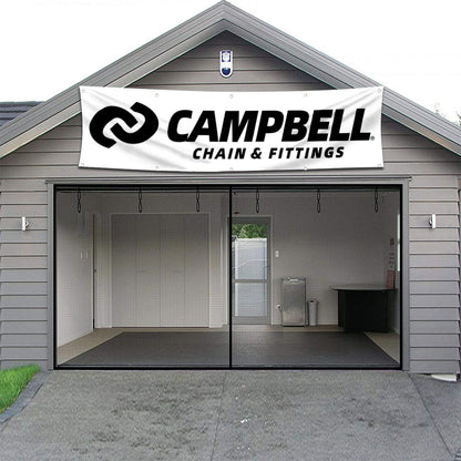 Fyon Tools Garage Shop Decor Banner Works for Campbell Flag 2x8 Feet